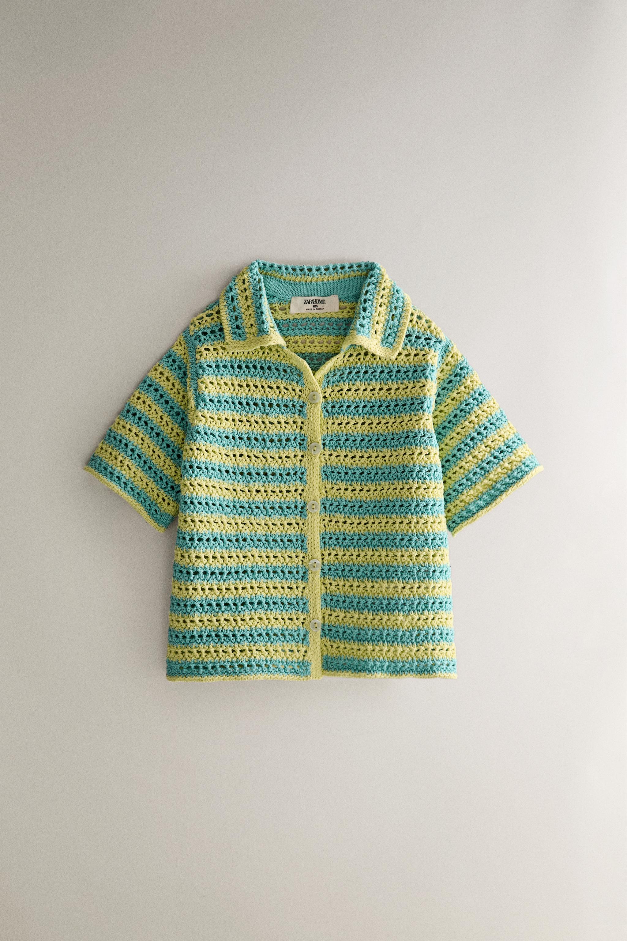 KIDS' CROCHET BEACH SHIRT